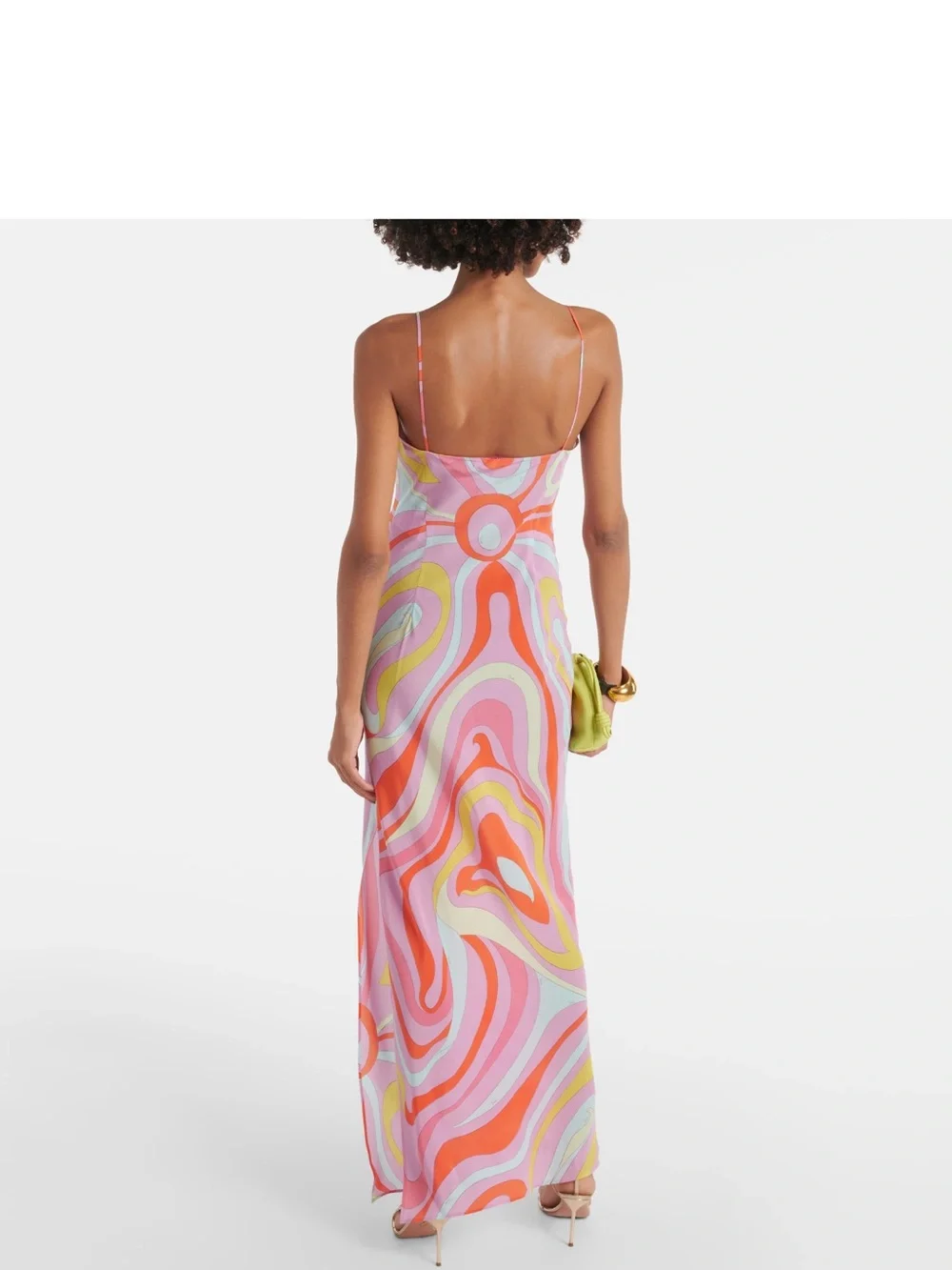 Pucci Marmo Print Silk Maxi Dress